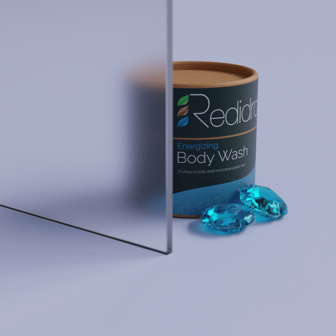 Bodywash pack+drop e vetro opaco quadrata